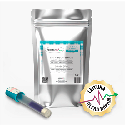 Indicador Biológico Monitore IB20M para Vapor 20 Minutos