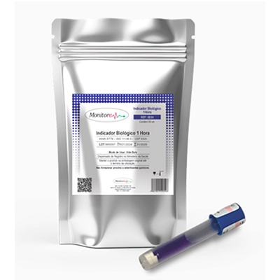 Indicador Biológico Monitore IB1H para Vapor 1 Hora