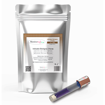 Indicador Biológico Monitore IB3H para Vapor 3 Horas