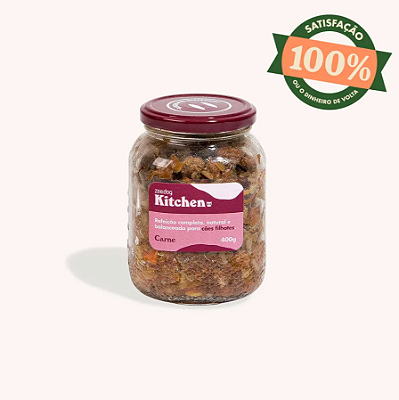 Zeedog Kitchen - Cães Filhotes Refeição Natural - Carne 400g