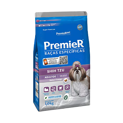 Ração Premier Shih Tzu Raças Específicas para Cães Adultos 1kg