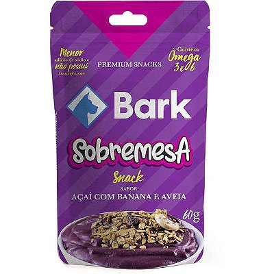 Snack Bark Sobremesa Açaí com Banana e Aveia para Cães - 60g
