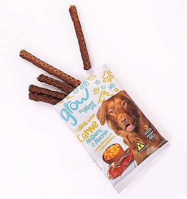 Petisco Grow by Allure Pets Sabor Carne, Abóbora e Alecrim 65g