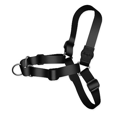 Kit Guia Premium + Peitoral Antipuxao Classic Black Dog Trip Brasil