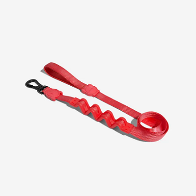 Guia Zeedog com Amortecedor 2.0 para Cachorros Neon Coral