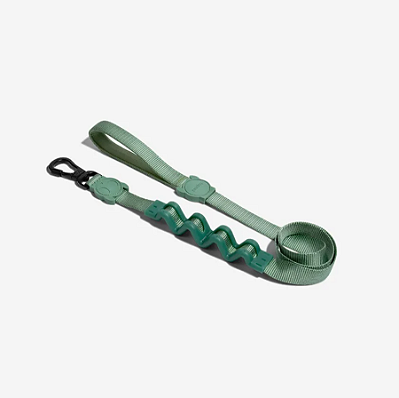 Guia Zeedog com Amortecedor 2.0 para Cachorros Army Green