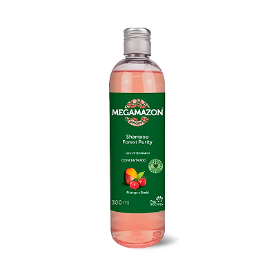 Shampoo Megamazon Forest Purity Pitanga e Buriti para Cães e Gatos 300ml