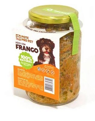 Alimento Natural Úmido para Cães Pote Pro Pet Frango - 535 g