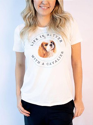 Camiseta Life is Better with Cavalier Bleinhein