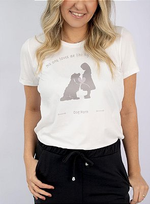 Camiseta No one loves me like my dog does