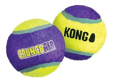 Brinquedo Kong Crunch Air Ball Dog Ball — cor amarelo e violeta