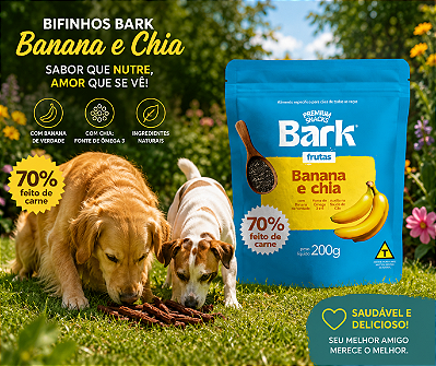 Snack Bark Banana e Chia - Petisco para Cães