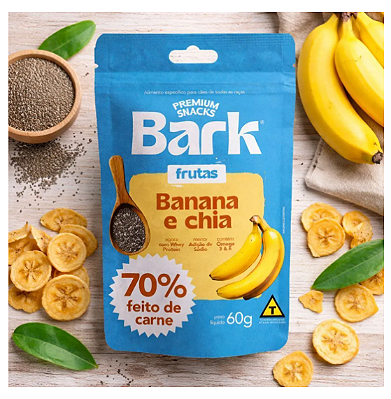Snack Bark Banana e Chia - Petisco para Cães