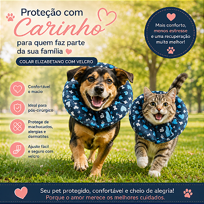 Colar Elizabetano Ajustavel e confortavel Azul de coração