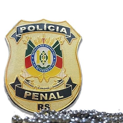 Distintivo Polícia Penal RS (black)