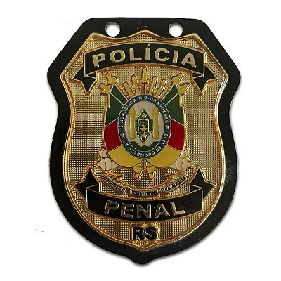 DISTINTIVO POLÍCIA PENAL RS — GOLD/BLACK (Edição Premium)