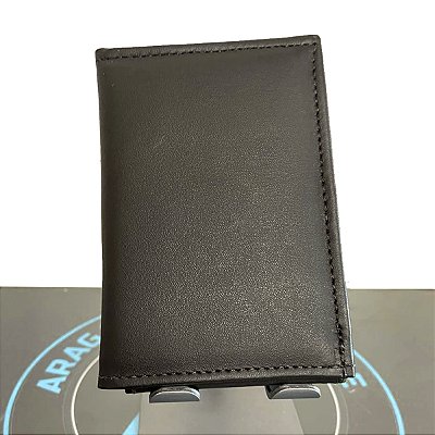 Carteira Polícia Penal RS em Couro Fosco Legítimo com Distintivo