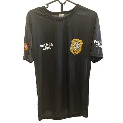 Camiseta Polícia Civil RS – Dry Fit (100% Poliéster)
