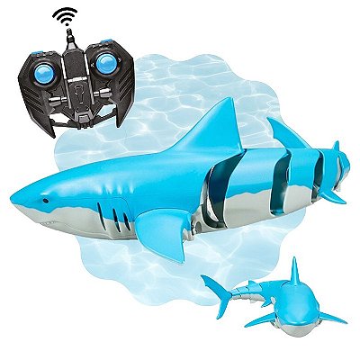 Tubarão Shark Control Com Controle Remoto - Zoop Toys Cor Azul