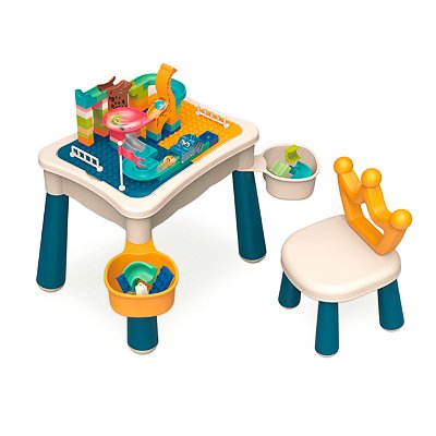 Mesa de Atividades Divertida Cadeira Blok Blok Azul