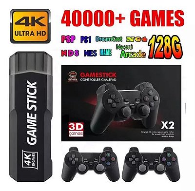 Game Stick GD10 128GB 40 Mil Jogos (Nintendo 64 - PSP - PSone e Muito Mais)