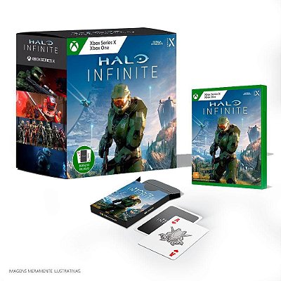 Halo Infinite Edição Com Baralho Mídia Física Xbox One (NOVO)