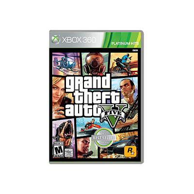 Grand Theft Auto GTA 5 Xbox 360 Mídia Física Lacrado