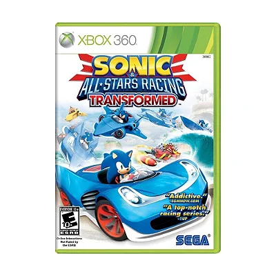 Sonic & All-Stars Racing Transformed Xbox 360 Mídia Física Lacrado