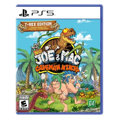New Joe & Mac Caveman Ninja T-REX Edition PS5 Mídia Física Lacrado