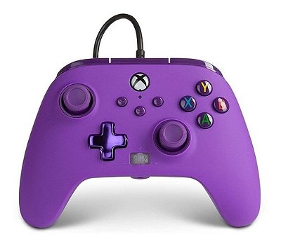 Controle PowerA Enhanced  Xbox One - Series X|S - PC - Roxo - Royal Purple