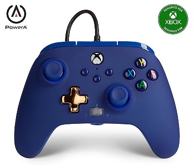 Controle PowerA Enhanced  Xbox One - Series X|S - PC - Midnight Blue