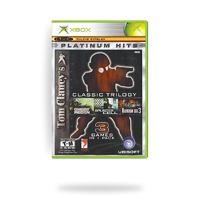 Tom Clancy's Classic Trilogy Platinum Hits Xbox Classic Original