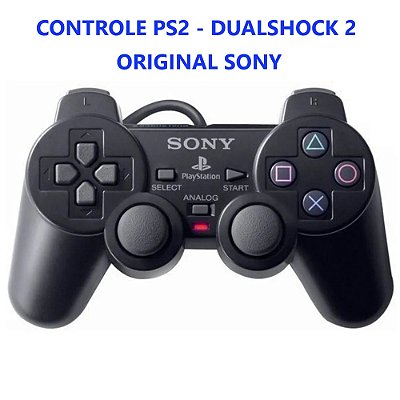 Controle PS2 - Dualshock 2 Original Sony Novo Sem Uso