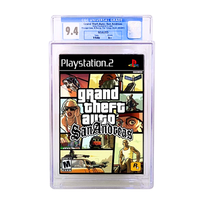 Grand Theft Auto San Andreas GTA San Andreas PS2 Certificado CGC 9.4