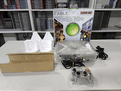 Console Microsoft Xbox Clássico Crystal Limited Edition