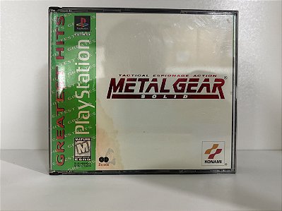 Metal Gear Solid  PS1 Original Americano (Usado)