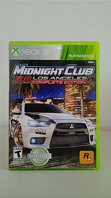 Midnight Club Los Angeles Complete Edition Xbox 360 Original Mídia Física Usado