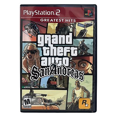 Grand Theft Auto - GTA San Andreas GH PS2 Original Americano (Usado)