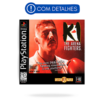 K-1 The Arena Fighters PS1 Original Americano (Usado com Detalhes)