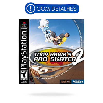 Tony Hawk's Pro Skater 2 PS1 Original Americano (Usado com Detalhes)