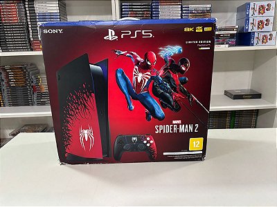 Console Sony Playstation 5 Edição Limitada Spider-Man 2 - PS5 FAT Edição Spider-Man 2
