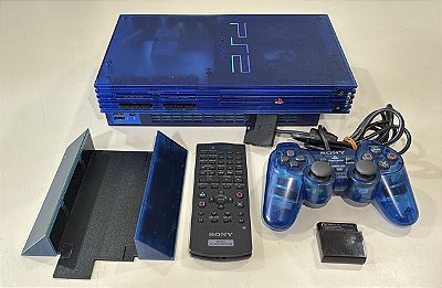 Console Sony Playstation 2 Fat Ocean Blue SCPH-37000 - PS2 FAT