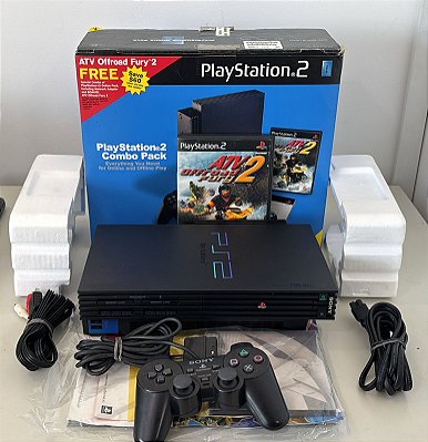 Console Sony Playstation 2 Fat Online Pack Americano SCPH-50001 - PS2 FAT