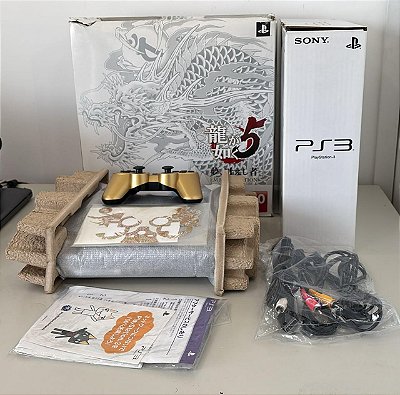 Console Sony Playstation 3 Super Slim Edição Yakuza 5 - PS3 Super Slim