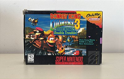 Donkey Kong Country 3 Dixie Kong's Double Trouble! Super Nintendo SNES CiB Original