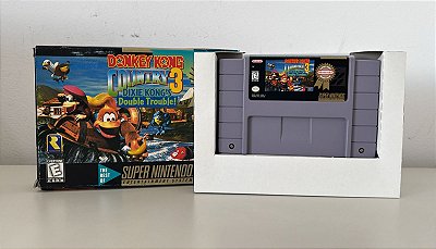 Donkey Kong Country 3 Dixie Kong's Double Trouble! Super Nintendo SNES Original