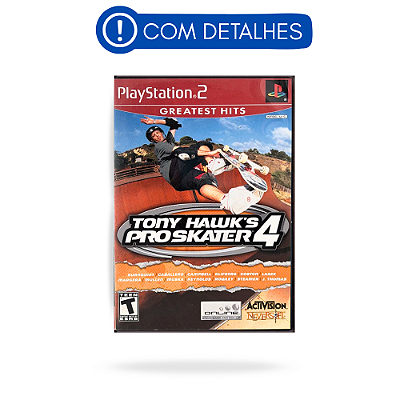 Tony Hawk's Pro Skater 4 GH PS2 Original Americano (Usado com Detalhes)