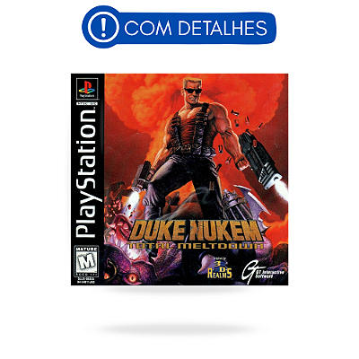 Duke Nukem Total Meltdown PS1 Original Americano (Usado com Detalhes)