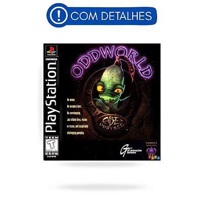 Oddworld Abe's Oddysee PS1 Original Americano (Usado com Detalhes)