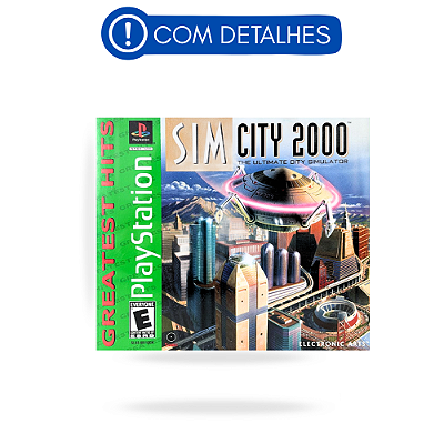 Sim City 2000 GH PS1 Original Americano (Usado com Detalhes)